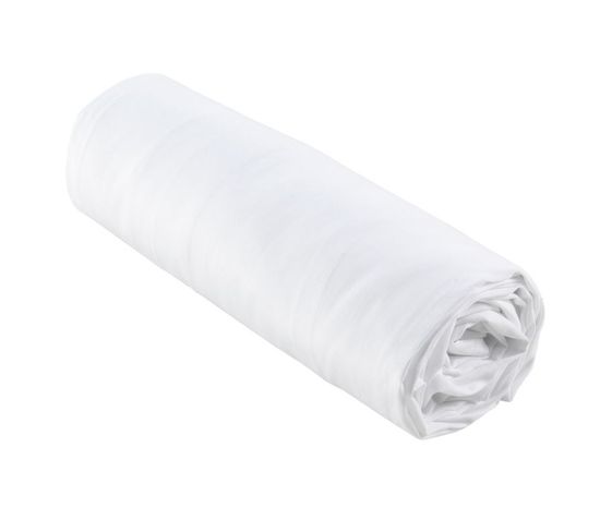 Drap Housse "percaline" 90x190cm Blanc