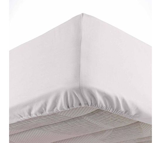 Drap Housse "oscar" 90x190cm Blanc