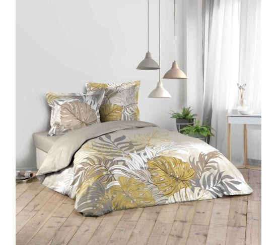 Parure De Lit Mogador Beige 240x220 Cm