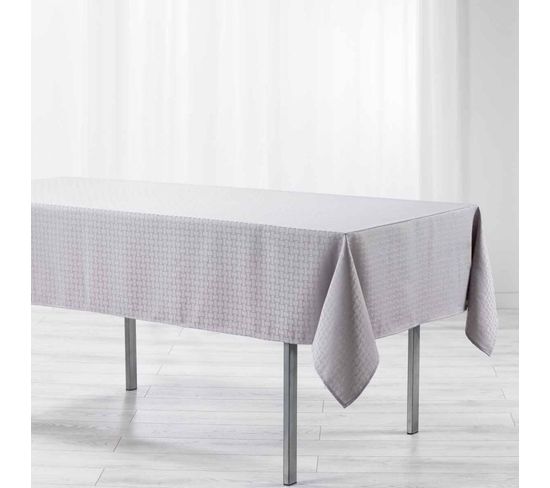 Nappe Rectangulaire "maillon" 140x300 Gris