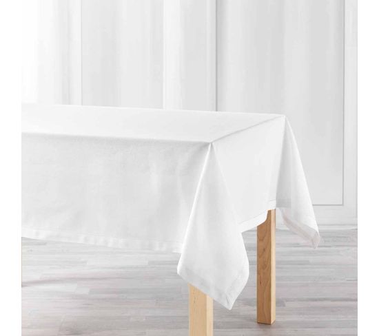 Nappe Rectangulaire "charline" 140x240cm Blanc