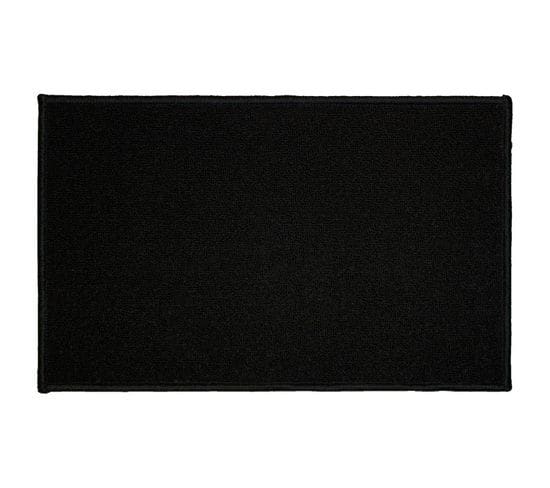 Tapis Déco Rectangulaire "primobis" 50x80cm Noir