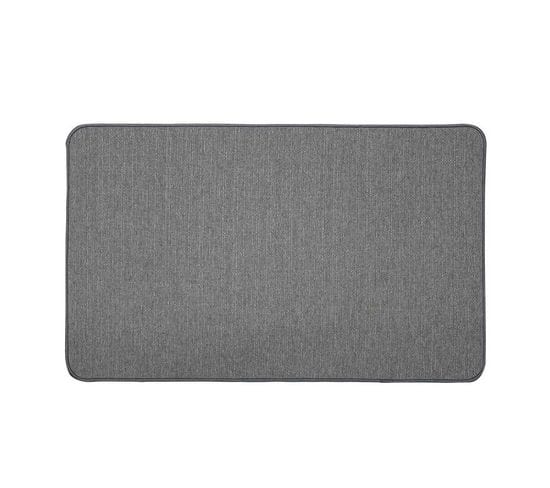 Tapis Déco Tissé Uni "manea" 45x75cm Gris