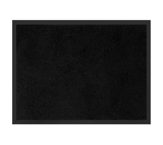 Tapis D'entrée Antipoussière "telio" 50x80cm Noir