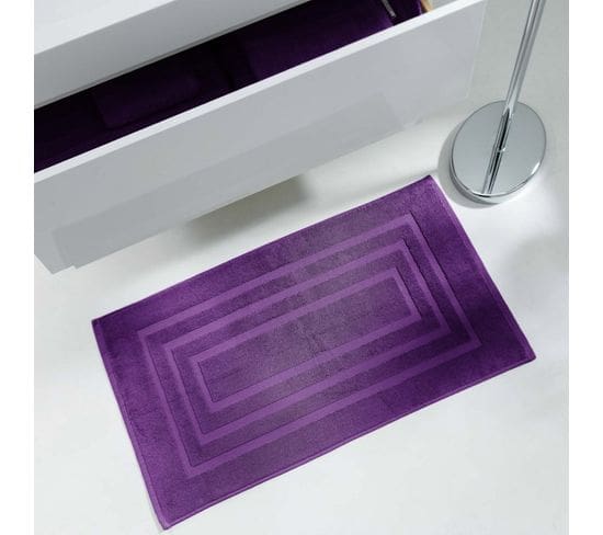 Tapis De Bain "vitamine" 50x85cm Prune