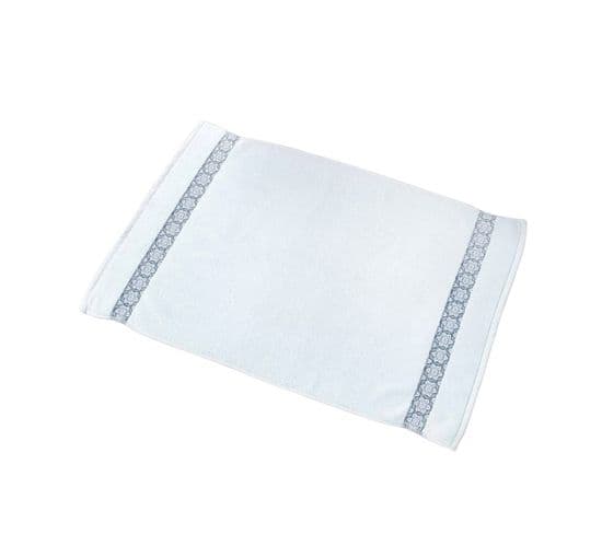 Tapis De Bain "adelie" 50x85cm Blanc