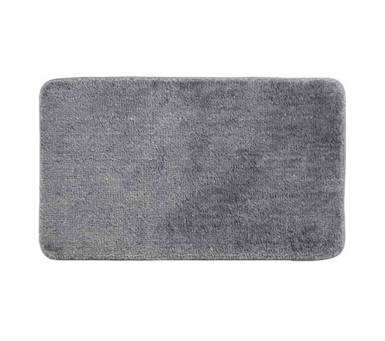 Tapis De Bain Microfibre "métallisé" 45x75cm Gris