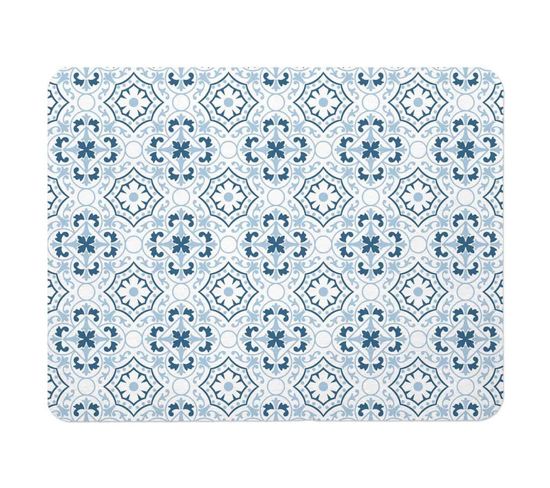 Tapis De Bain à Motifs "atlanta" 40x60cm Bleu