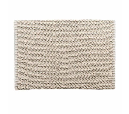 Tapis De Bain Relief "isalis" 50x80cm Beige