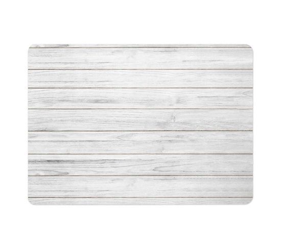 Tapis De Bain Diatomite "agave" 50x70cm Gris