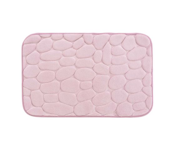 Tapis De Bain "ricochet" 50x80cm Rose Poudré