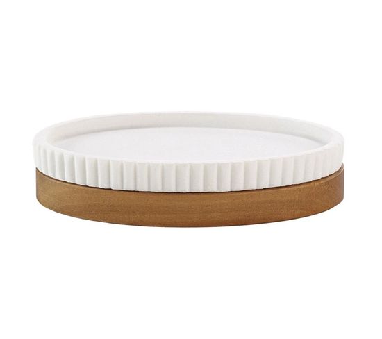 Porte Savon Design "niagara" 14cm Blanc