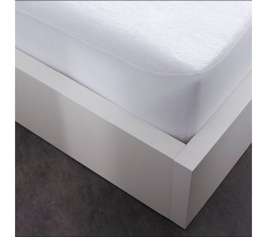 Protège Matelas Imperméable  Été Hiver En Coton - Blanc - 160x200 Cm