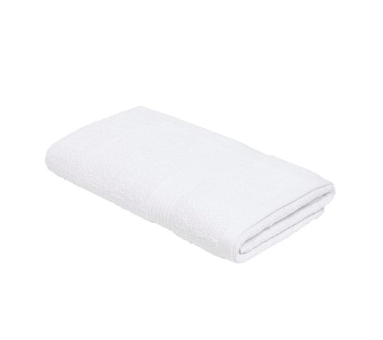 Drap De Bain Uni Essential En Coton - Blanc - 70x130 Cm