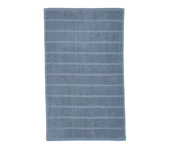 Tapis De Bain Uni Essential En Coton - Bleu Ardoise - 50x80 Cm