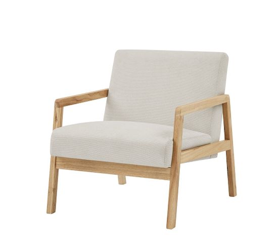 Fauteuil Bonifacio En Tissu Beige