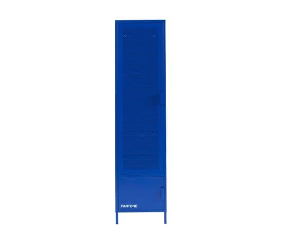 Nino - Armoire 2 Portes En Métal Pantone H180cm - Couleur - Bleu