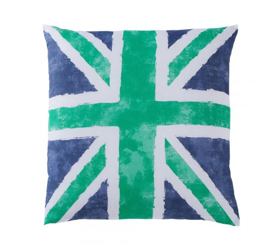 Taie D'oreiller Coton Old Flag  Vert  - 85 X 185