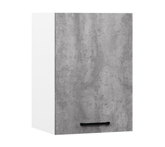 Haut 40 cm 1 porte MALICE gris béton