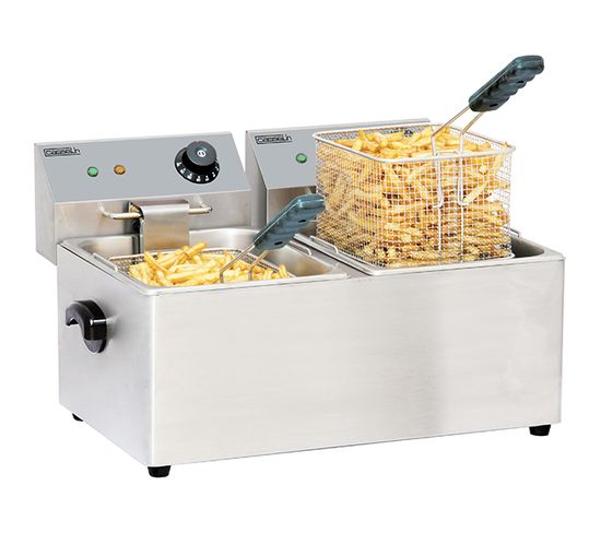 Friteuse Électrique 2x8l 6500w - Cfe82