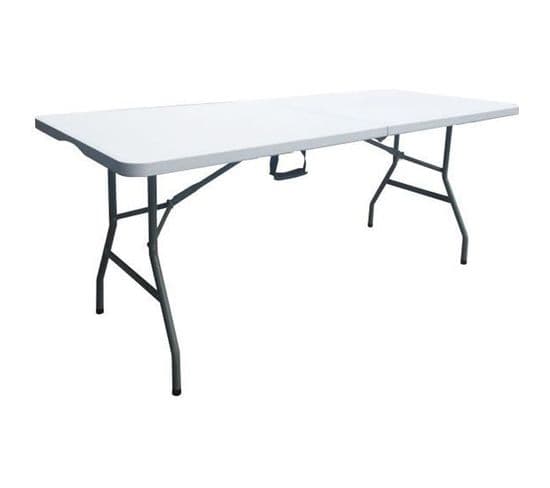 Table Pliante de jardin - 180 Cm - 8 Personnes - Plastique - Table de  jardin BUT