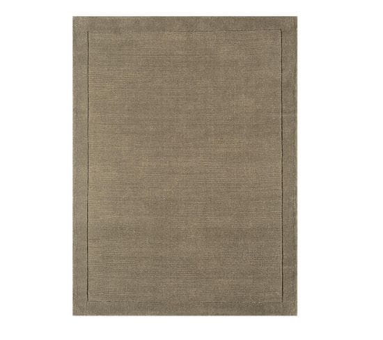 Tapis Tufté Main Candy En Laine - Taupe - 60x120 Cm