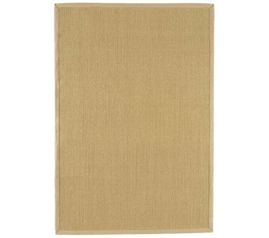 Tapis Lindo En Fibre Végétale - Beige - 120x180 Cm