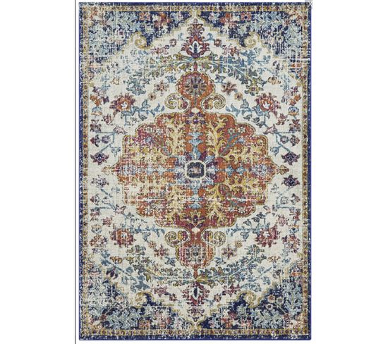 Tapis Moderne Tissé Plat Avon  - Multicolore - 120x170 Cm