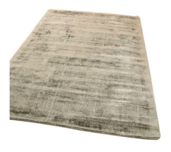 Tapis De Salon Lame En Viscose - Gris Clair - 160x230 Cm