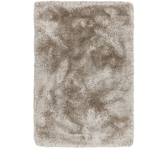Tapis Shaggy Tufté Splash En Polyester - Beige - 120x170 Cm