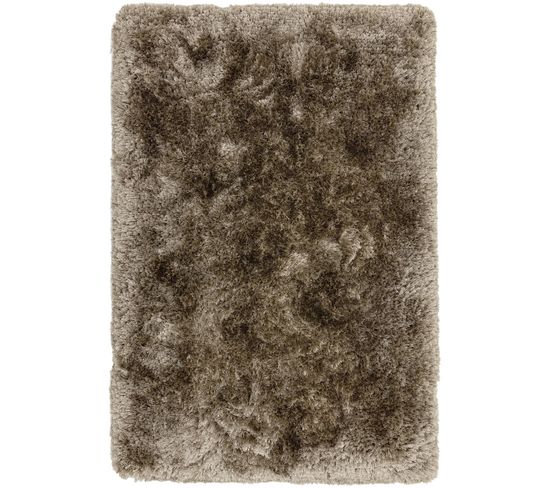 Tapis Shaggy Tufté Splash En Polyester - Taupe - 200x300 Cm