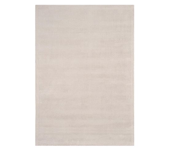 Tapis Tissé Main Oker En Viscose - Beige - 160x230 Cm