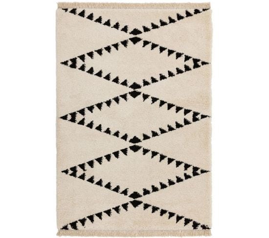 Tapis Style Berbère Diko En Polypropylène - Beige - 120x170 Cm