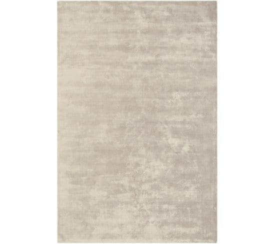 Tapis Luxe Designer Titane En Viscose - Beige - 175x250 Cm