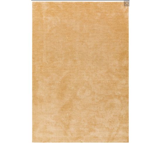 Tapis De Salon Lou En Polyester - Jaune Paille - 200x290 Cm