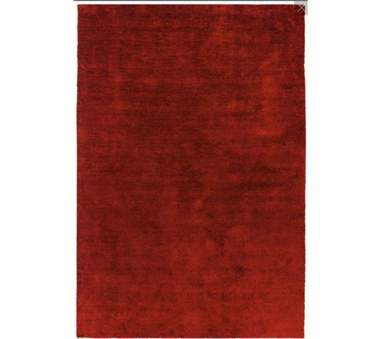 Tapis De Salon Lou En Polyester - Rouge - 120x170 Cm