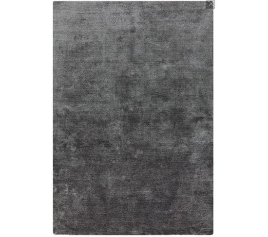 Tapis De Salon Lou En Polyester - Gris Anthracite - 120x170 Cm