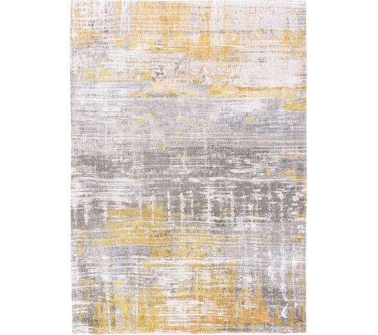 Tapis De Salon Sea Bright Sunn En Coton - Jaune - 170x240 Cm