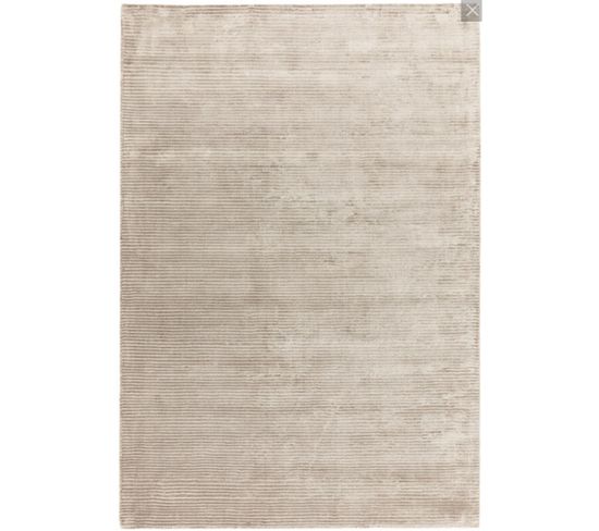 Tapis Tufté Main Flamingo En Viscose - Beige - 200x300 Cm