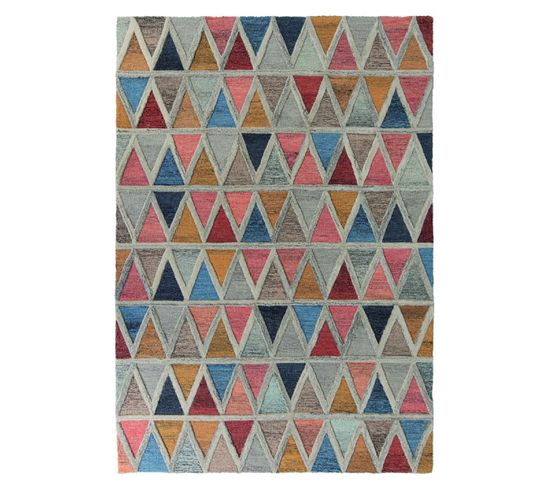 Tapis De Salon Moderne Dodge En Laine - Multicolore - 160x230 Cm