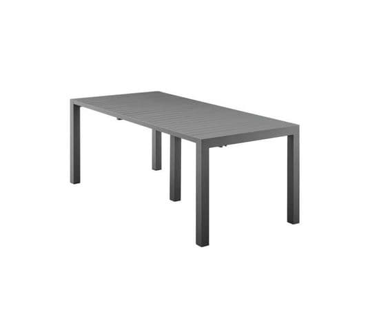 Table De Jardin Extensible Mode Papillon - Extensible Des 2 Côtés - Aluminium - 200/260/320x100x75