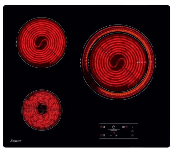 Table De Cuisson Vitrocéramique 60cm 4 Feux 6100w Noir - Spv4530b