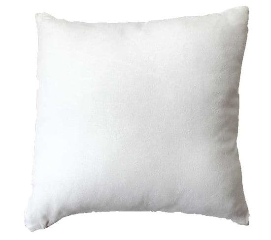 Coussin Déhoussable Zippé - 40x40 Cm - Blanc