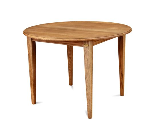 Table Ronde Extensible Bois Chêne Moyen Massif D115 - Victoria