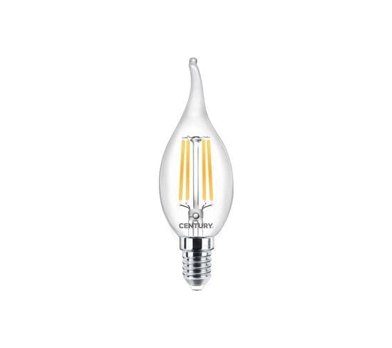 Ampoule Filament 2w LED E14 Coup De Vent Blanc Chaud