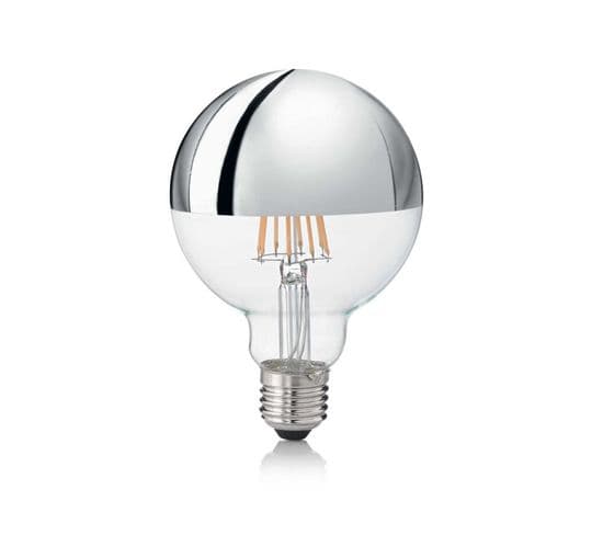 Ampoule LED E27 Calotte Argent 8w Diam. 9.5 Cm