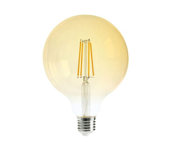 Ampoule LED 8w E27 Globe Ambré Diam. 9.5 Cm