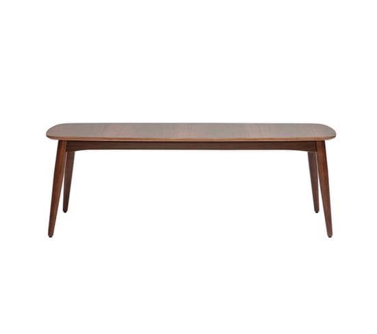 Banc Vintage Bois Foncé Noyer L130 Cm Nordeco