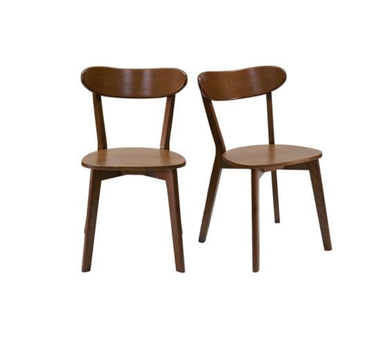 Chaises Vintage Bois Foncé (lot De 2) Dove