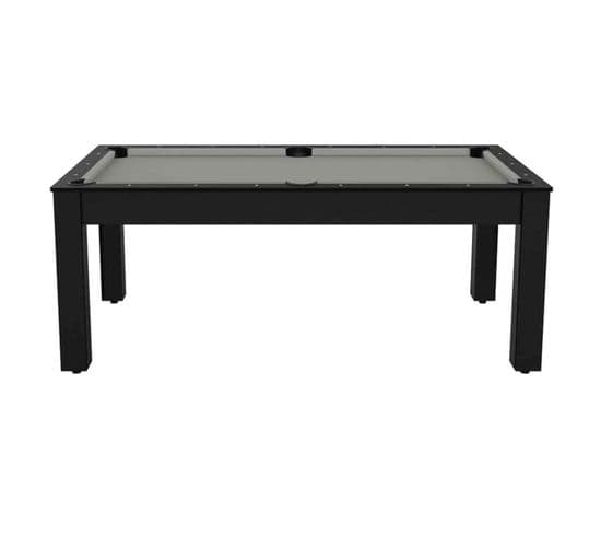 Table De Billard Convertible "oregon" 213cm Noir et Gris